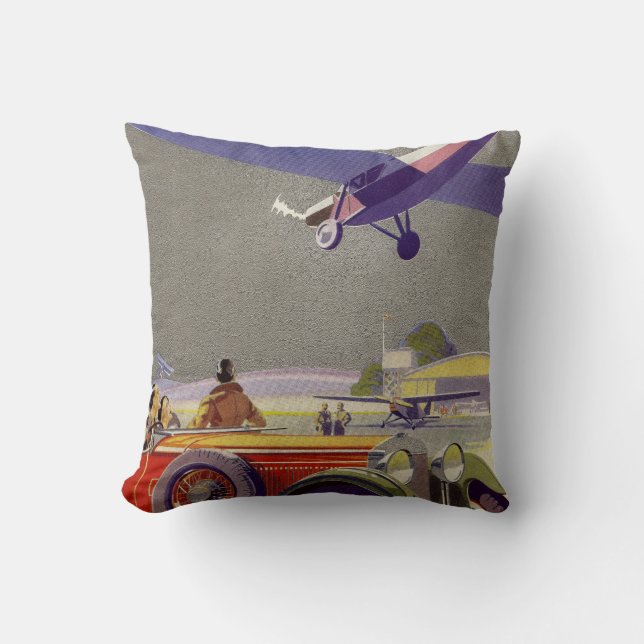 Aerodrome Throw Pillow (Front)