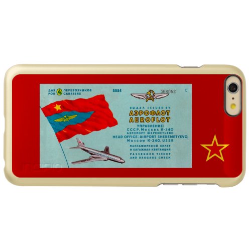 Aeroflot Passenger Ticket Incipio Feather Shine iPhone 6 Plus Case