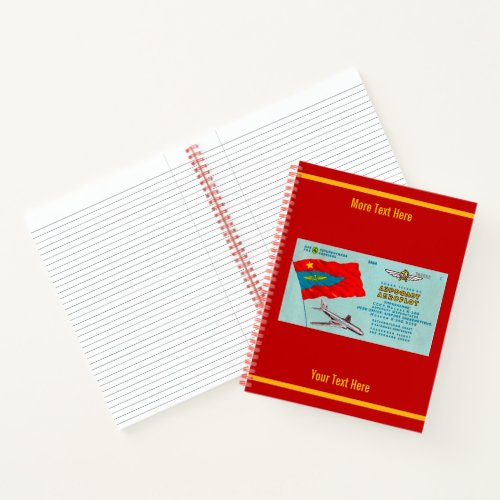 Aeroflot Passenger Ticket Notebook