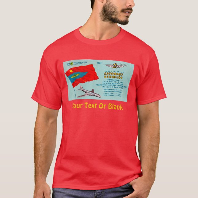 Aeroflot Passenger Ticket T-Shirt (Front)