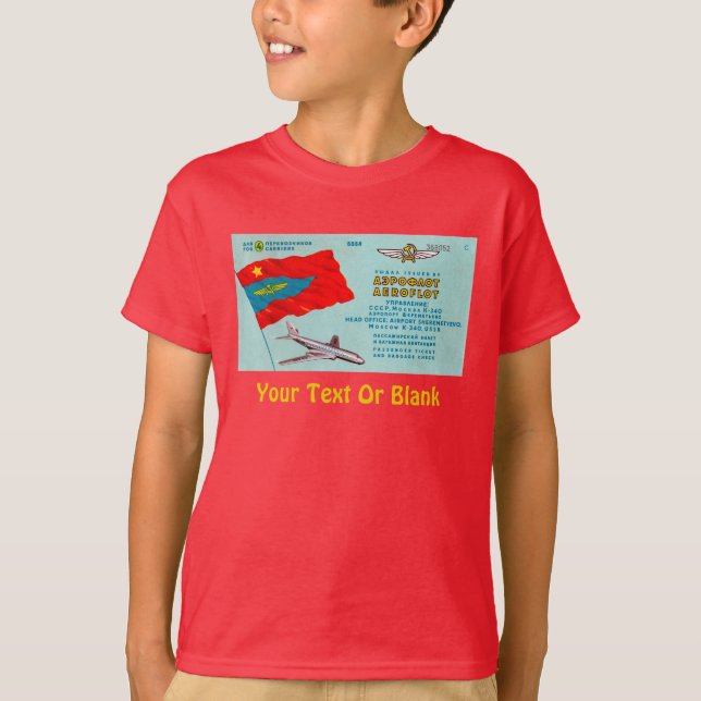 Aeroflot Passenger Ticket T-Shirt (Front)