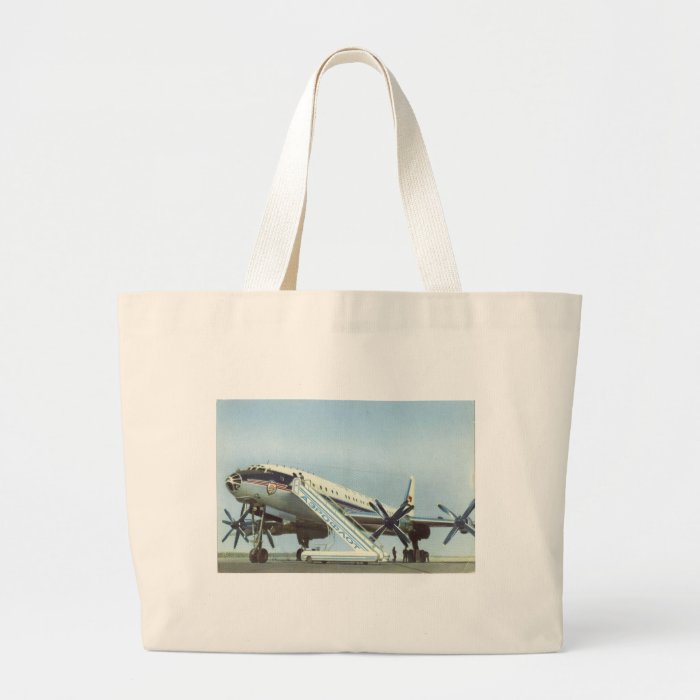 Aeroflot Tu 114 AIRLINER Canvas Bag