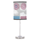 Aeronautical Symbols Chart Drone Pilot Table Lamp (Back)