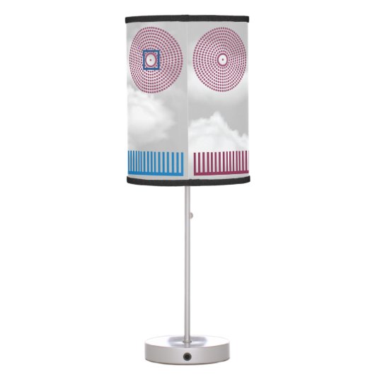 Aeronautical Symbols Chart Drone Pilot  Table Lamp (Back)