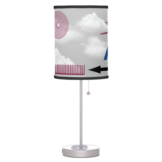 Aeronautical Symbols Chart Drone Pilot  Table Lamp (Left)