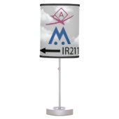 Aeronautical Symbols Chart Drone Pilot  Table Lamp (Front)