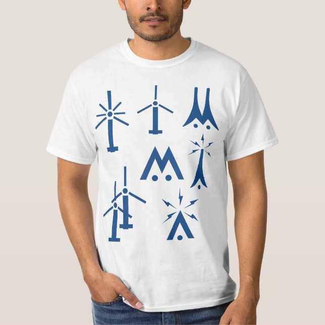 Aeronautical Symbols Chart Pilot Drone T-Shirt (Front)