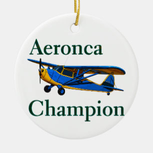 Aeronca Champion Ceramic Ornament