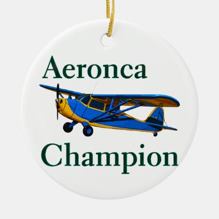 Aeronca Champion Ceramic Ornament