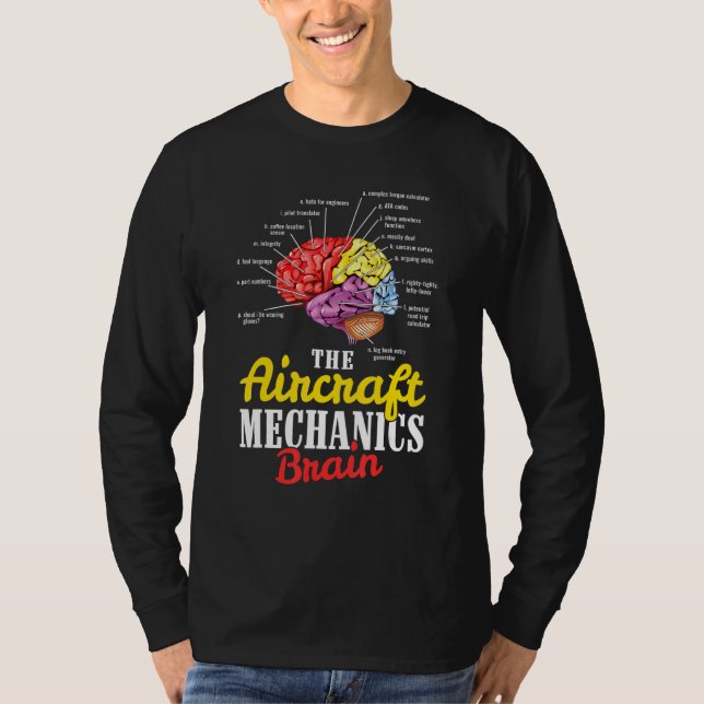 Aeroplane Mechanic Aeroplane Aviation T-Shirt (Front)