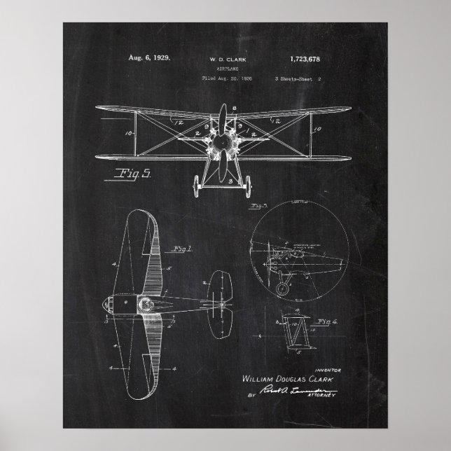 Aeroplane Patent Poster (Front)