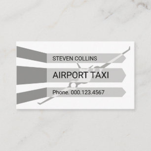 Aeroplane Taking Off Runway Business Card