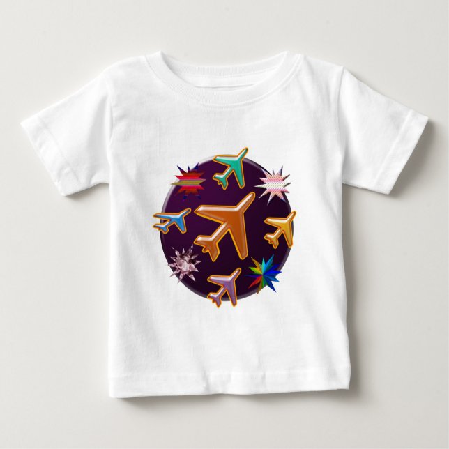 Aeroplanes Baby T-Shirt (Front)