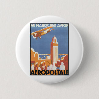 Aeropostale Au Maroc Par Avion Pinback Button