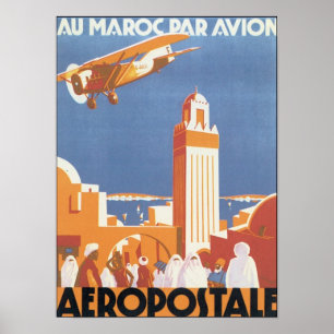 Aeropostale Au Maroc Par Avion Poster