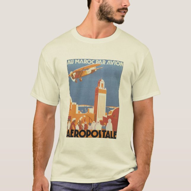 Aeropostale Au Maroc Par Avion T-Shirt (Front)