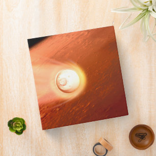 Aeroshell With Perseverance Rover Descent To Mars 3 Ring Binder