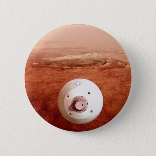 Aeroshell With Perseverance Rover Descent To Mars Button