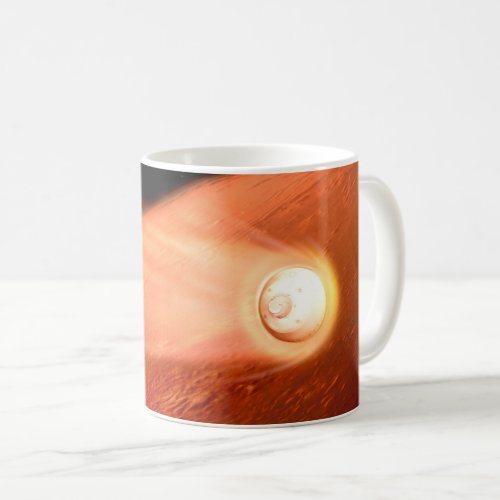 Aeroshell With Perseverance Rover Descent To Mars Coffee Mug