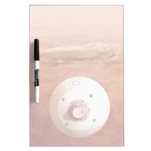 Aeroshell With Perseverance Rover Descent To Mars Dry Erase Board
