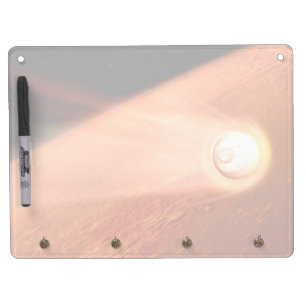 Aeroshell With Perseverance Rover Descent To Mars Dry Erase Board With Keychain Holder