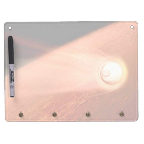 Aeroshell With Perseverance Rover Descent To Mars Dry Erase Board With Keychain Holder