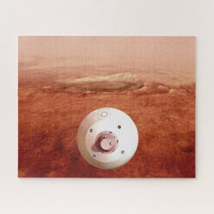 Aeroshell With Perseverance Rover Descent To Mars Jigsaw Puzzle