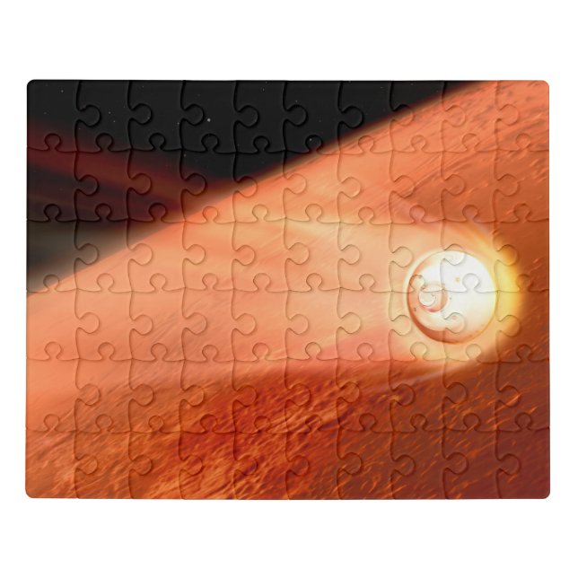 Aeroshell With Perseverance Rover Descent To Mars Jigsaw Puzzle (Puzzle Horizontal)