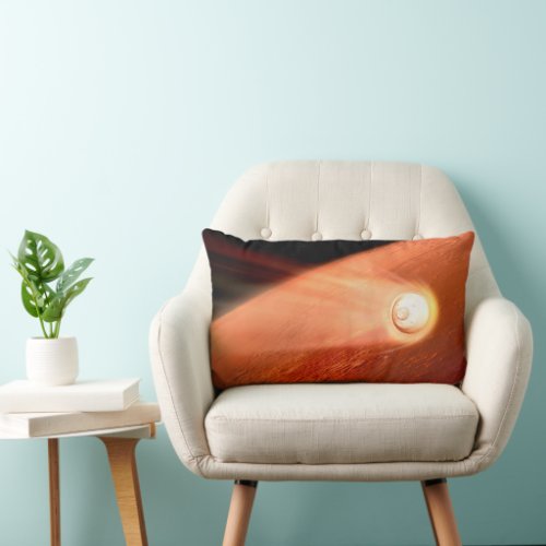 Aeroshell With Perseverance Rover Descent To Mars Lumbar Pillow