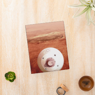 Aeroshell With Perseverance Rover Descent To Mars Mini Binder