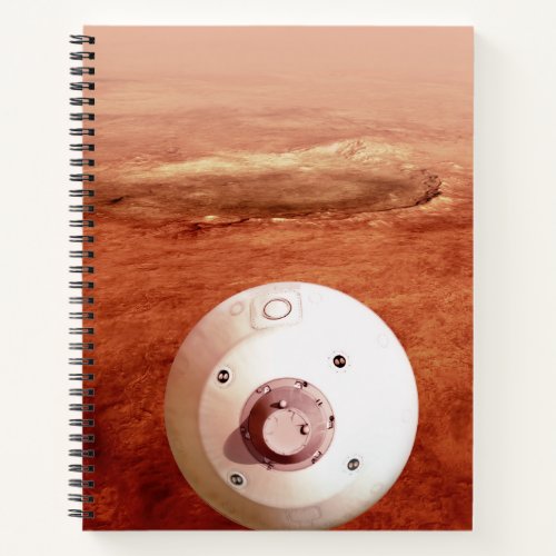 Aeroshell With Perseverance Rover Descent To Mars Notebook