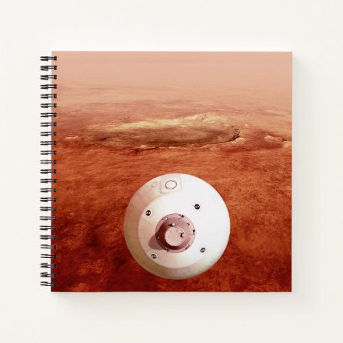 Aeroshell With Perseverance Rover Descent To Mars Notebook