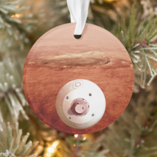 Aeroshell With Perseverance Rover Descent To Mars Ornament