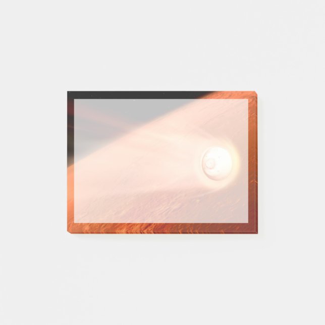 Aeroshell With Perseverance Rover Descent To Mars Post-it Notes (Front)