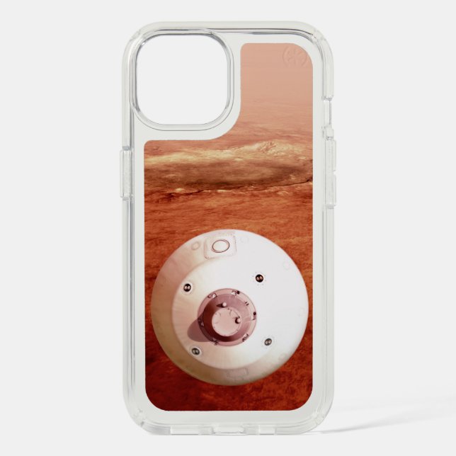 Aeroshell With Perseverance Rover Descent To Mars Speck iPhone Case (Front)