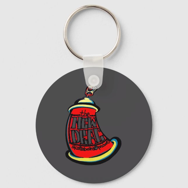 Aerosol New Skateboard Design  Keychain (Front)