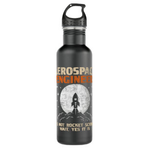Aerospace Engineer Aircraft Space Engineering Stainless Steel Water Bottle