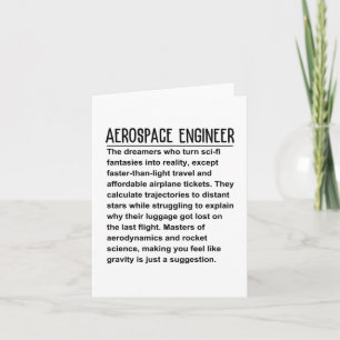 Aerospace Engineer Card