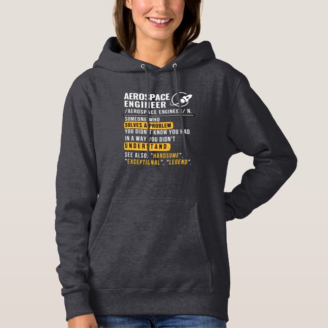 Aerospace Engineer Definition Hoodie (Front)