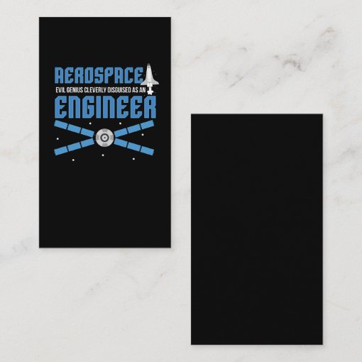 Aerospace Engineer Engineering College Student Business Card | Zazzle