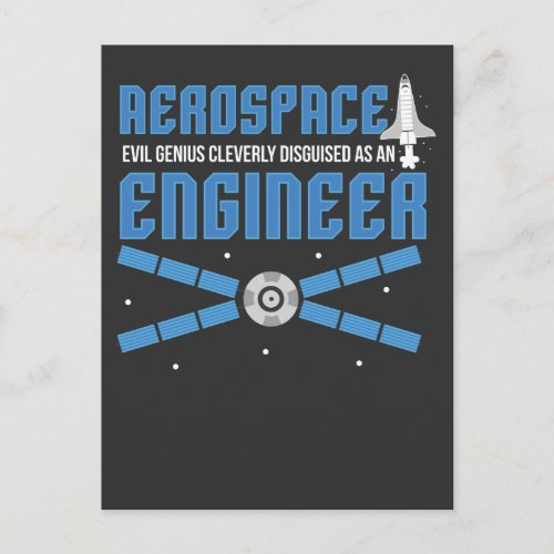 Aerospace Engineer Engineering College Student Postcard