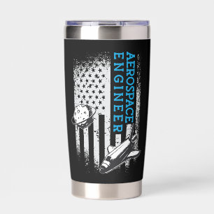 Aerospace Engineer Engineering Space Rocket Insulated Tumbler