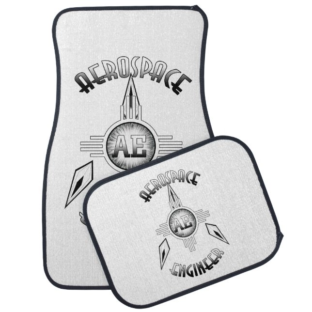 Aerospace Engineer Retro Car Floor Mat (Set)