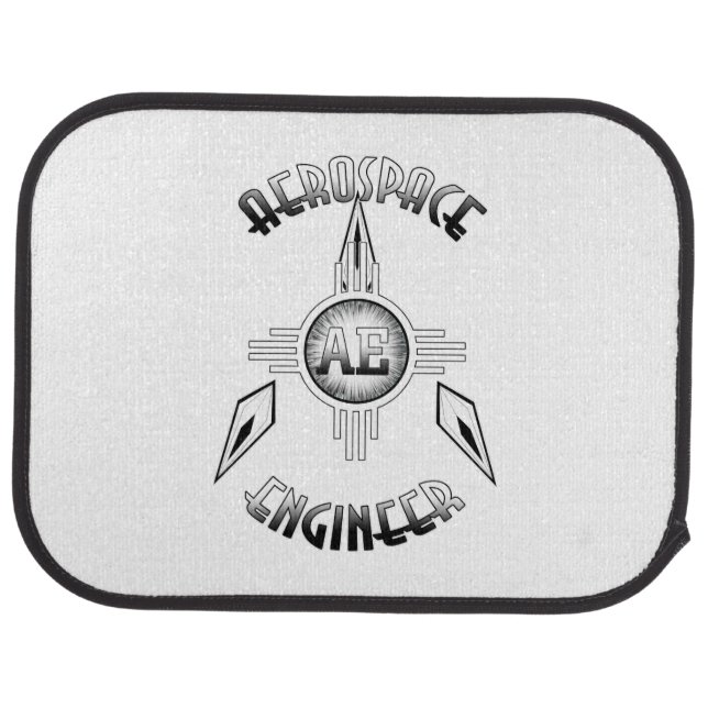 Aerospace Engineer Retro Car Floor Mat (Rear)