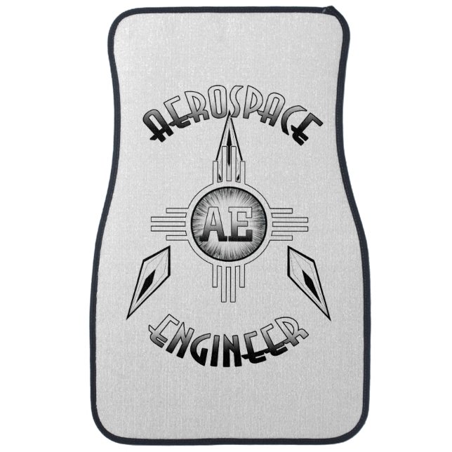 Aerospace Engineer Retro Car Mat (Front)