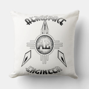 Aerospace Engineer Retro Throw Pillow