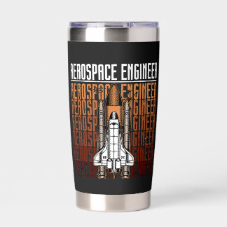 Aerospace Engineer Rocket Science Space Retro Insulated Tumbler