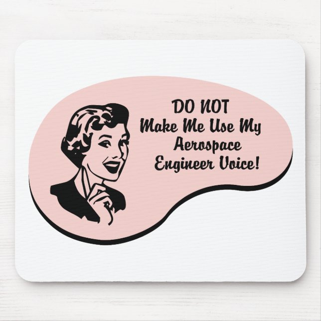 Aerospace Engineer Voice Mouse Pad (Front)