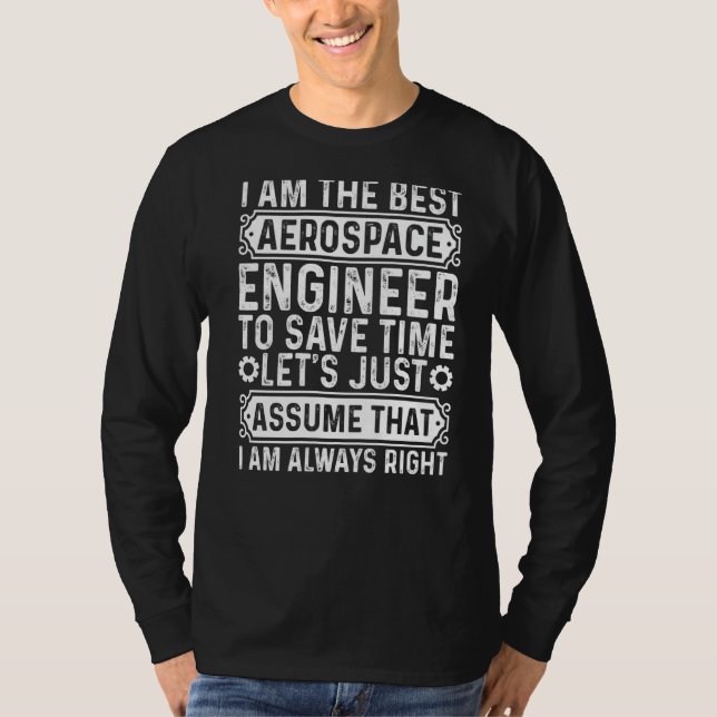 Aerospace Engineering Aerospace Engineer   T-Shirt (Front)