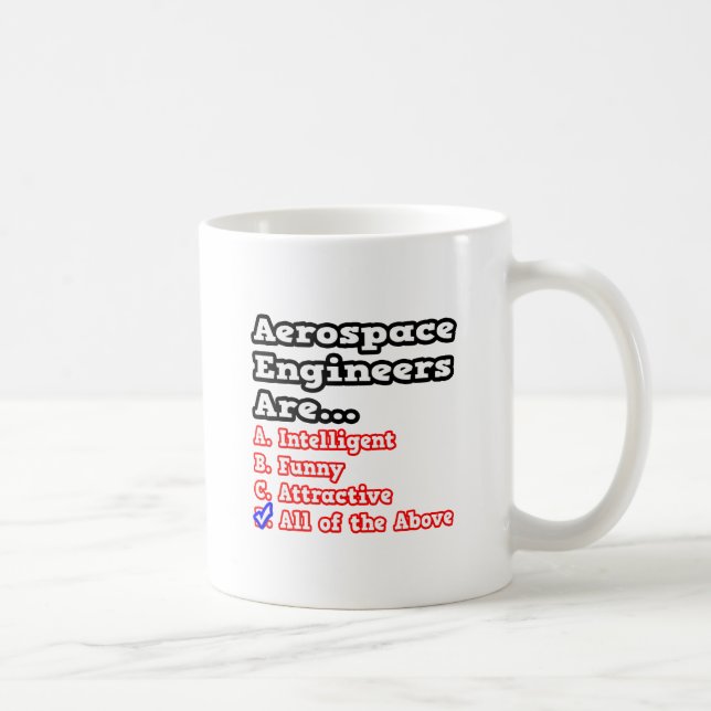 Aerospace Engineers Quiz...Joke Coffee Mug (Right)